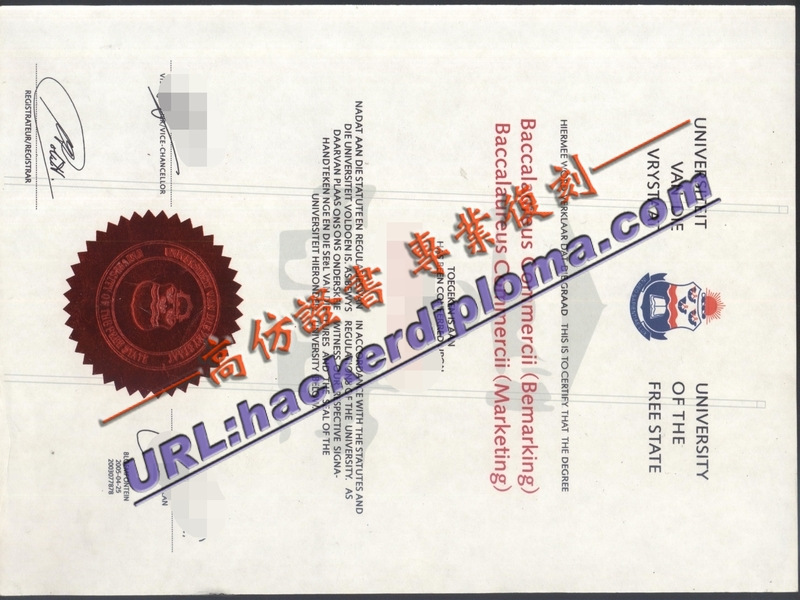 🎓《奥兰治自由洲大学毕业证一比一复刻》:再现辉煌学术成就