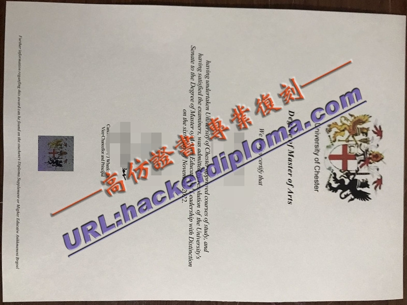 【必看】切斯特大学毕业证一比一原版：真实与质感的完美结合